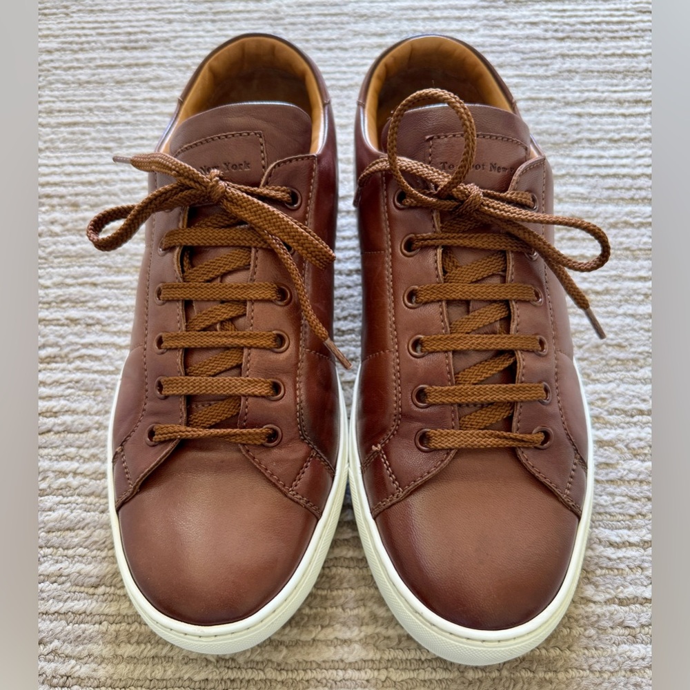 To Boot New York Colton, Brown Leather Sneakers, size 9 - Picture 4 of 16